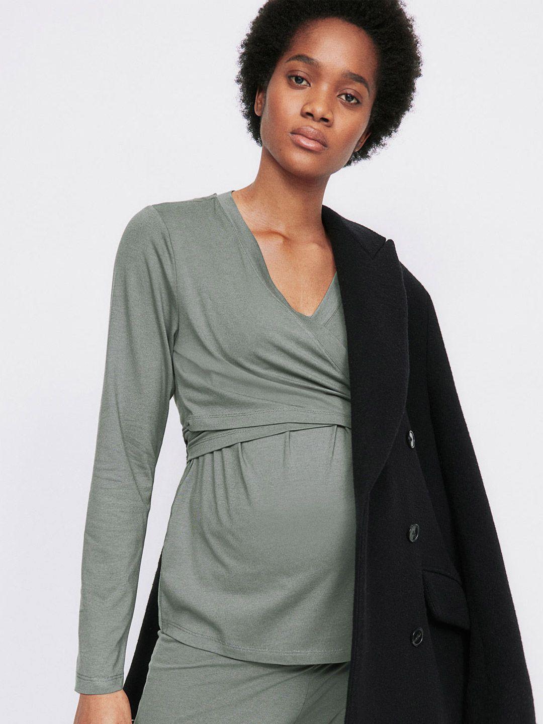 h&m wrap-over maternity tops