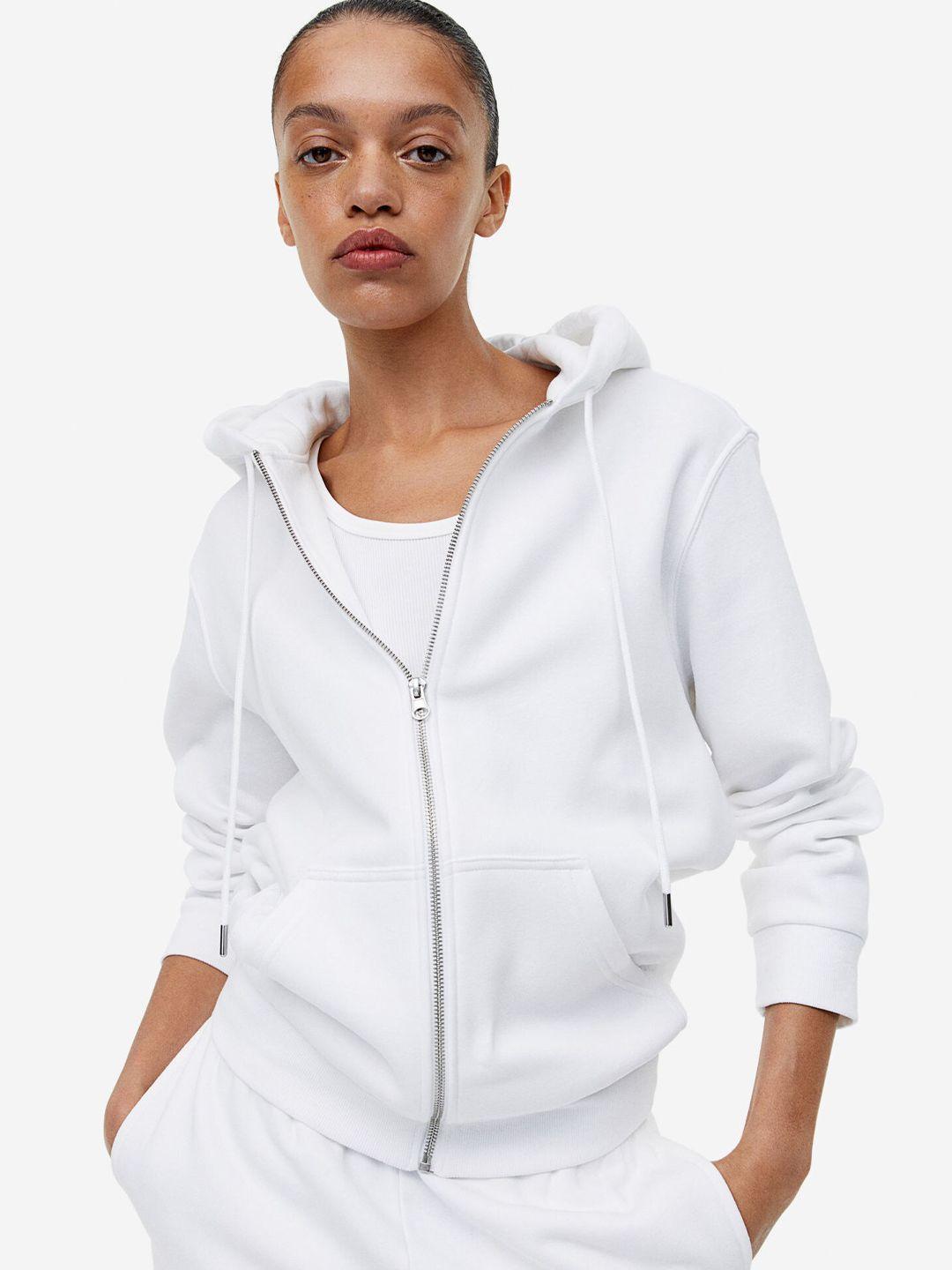 h&m zip-through hoodie