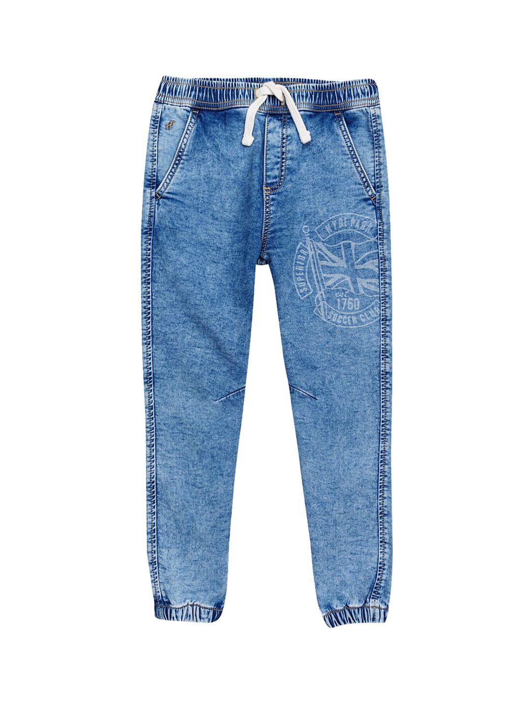 h by hamleys boys blue heavy fade stretchable jeans