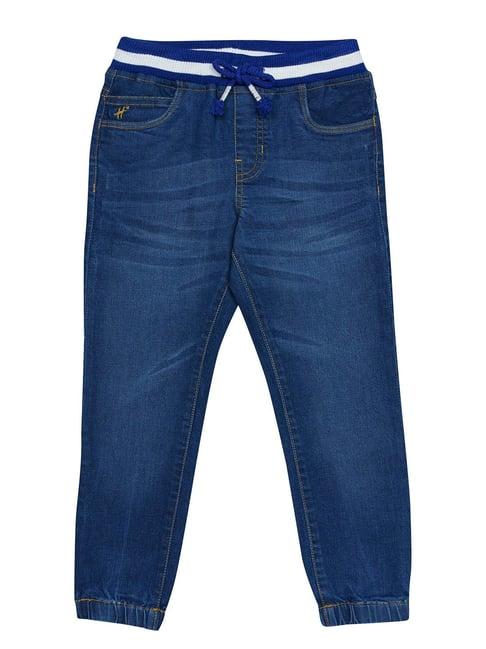 h by hamleys boys blue solid jeans