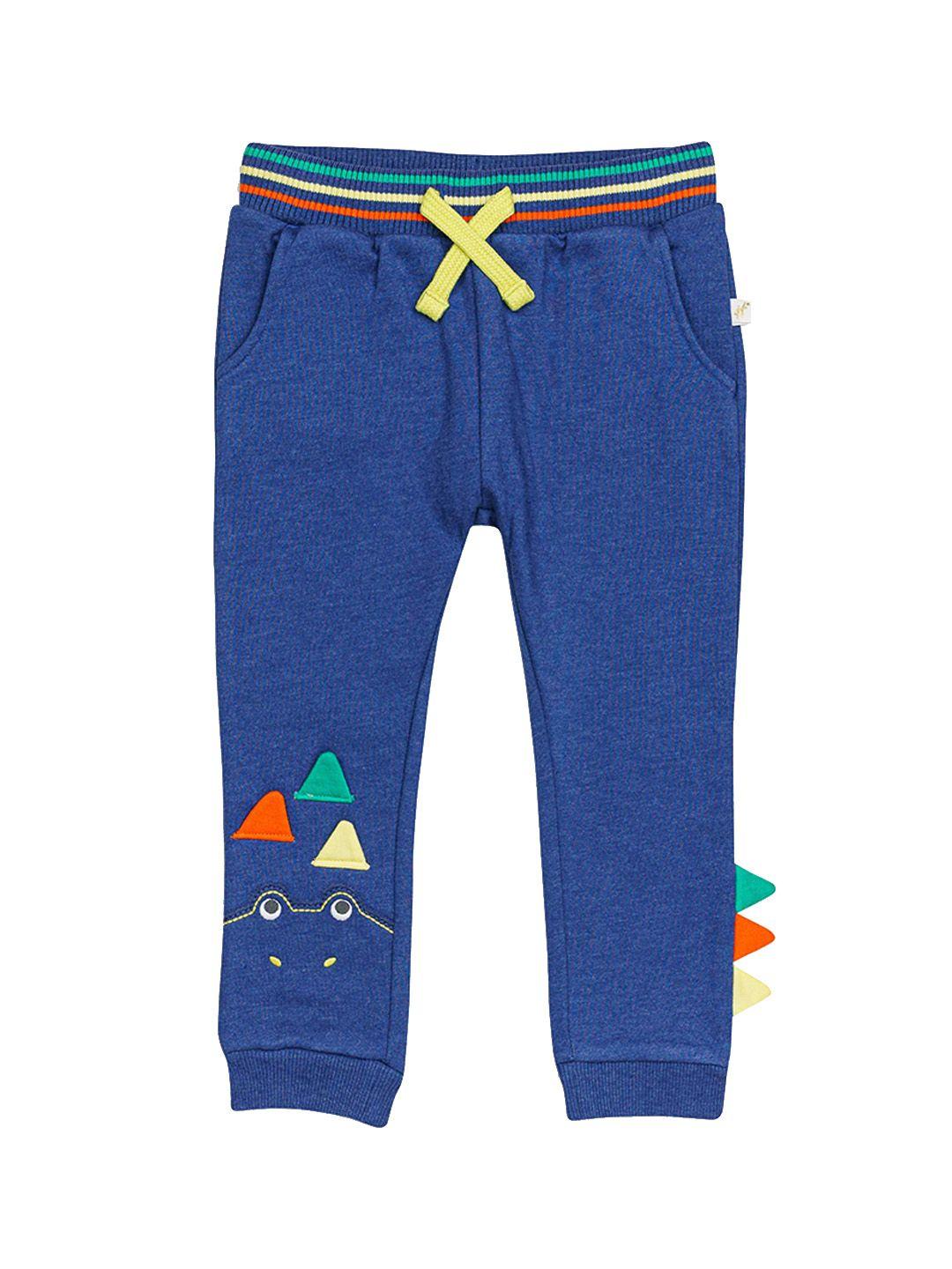 h by hamleys boys embroidered pure cotton joggers