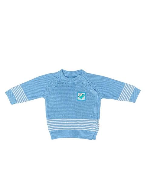 h by hamleys infants boys blue striped full sleeves cardigan