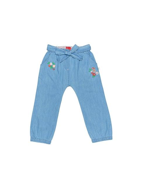 h by hamleys infants girls blue embroidery jeans