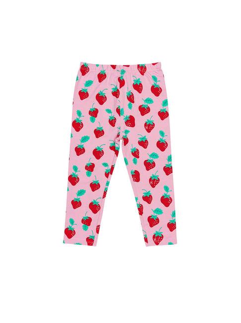 h by hamleys infants girls pink printed leggings