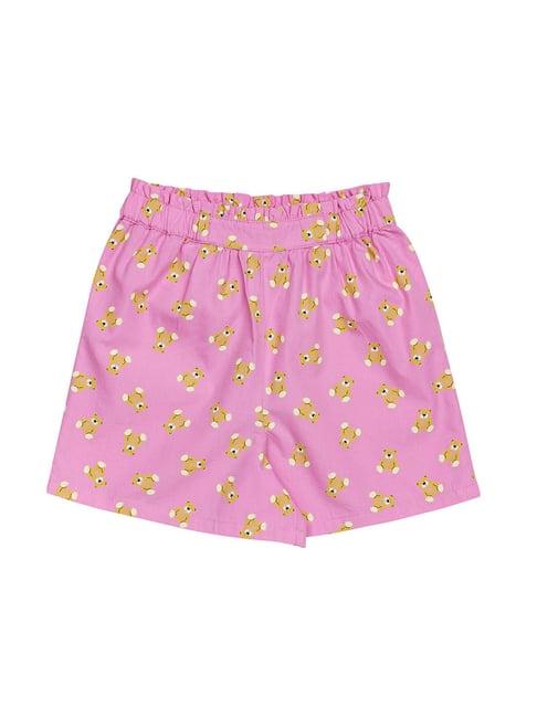 h by hamleys infants girls pink printed shorts