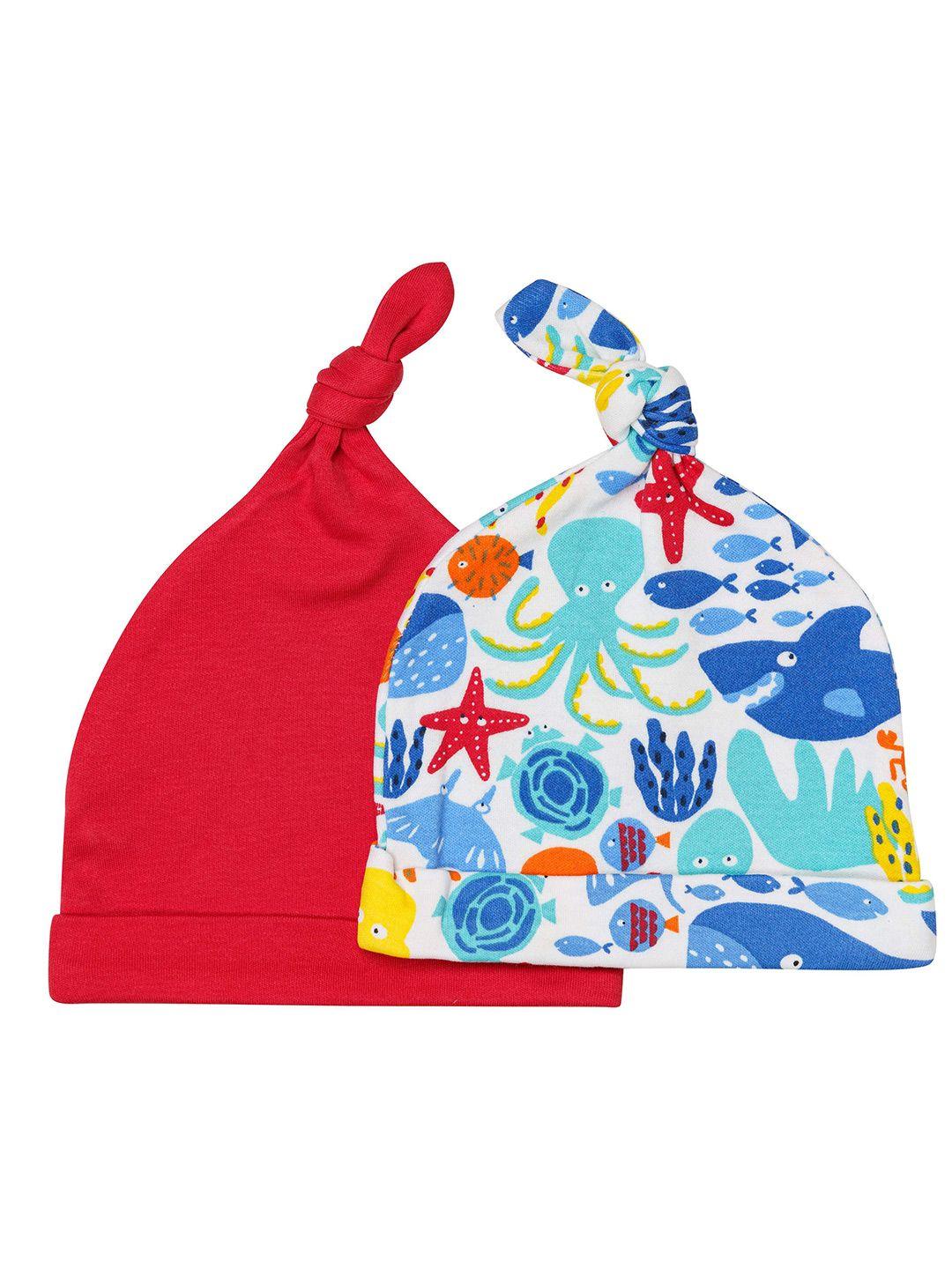 h by hamleys infants kids pack of 2 printed cotton beanie