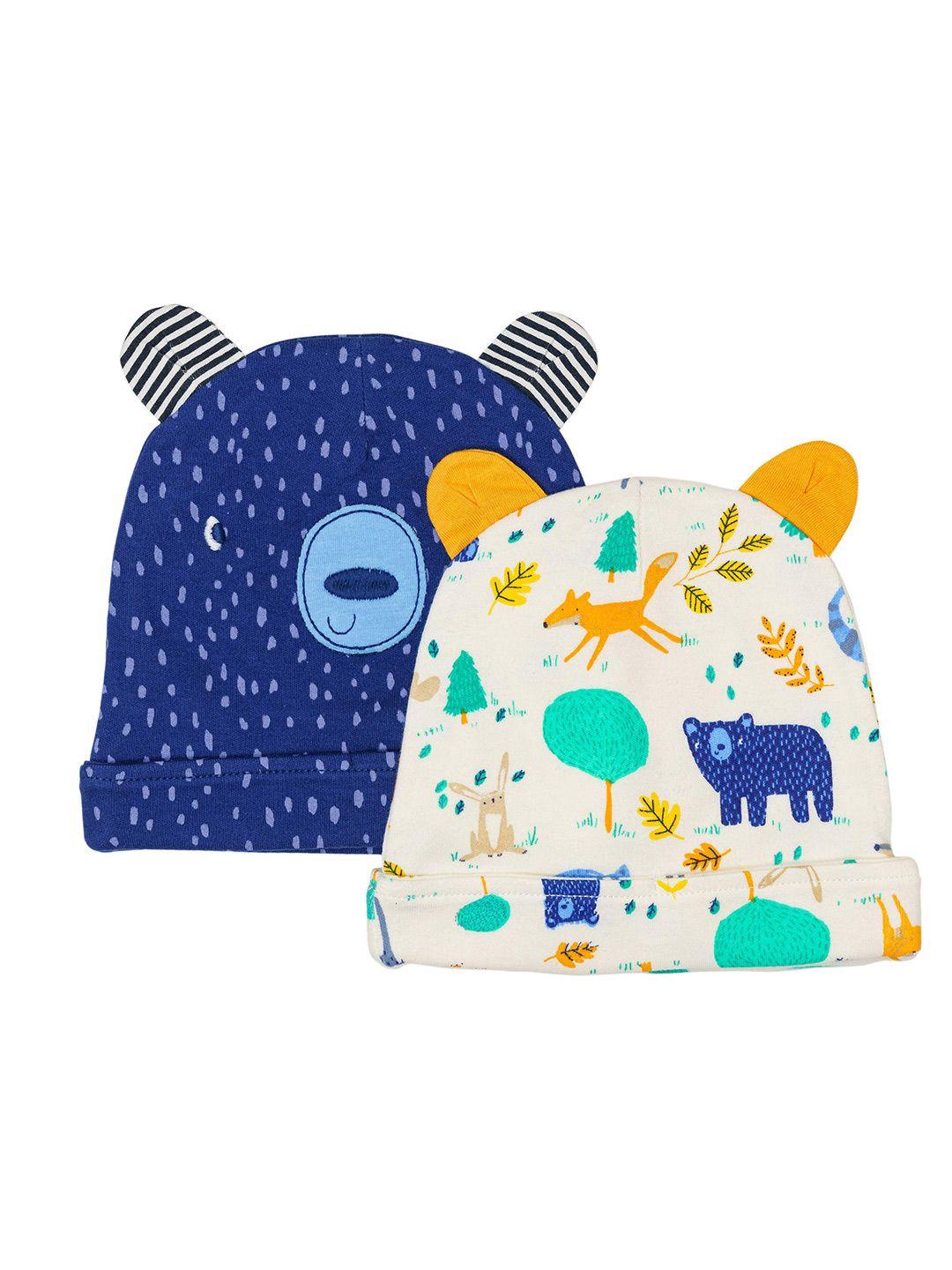 h by hamleys infants kids pack of 2 printed cotton beanie