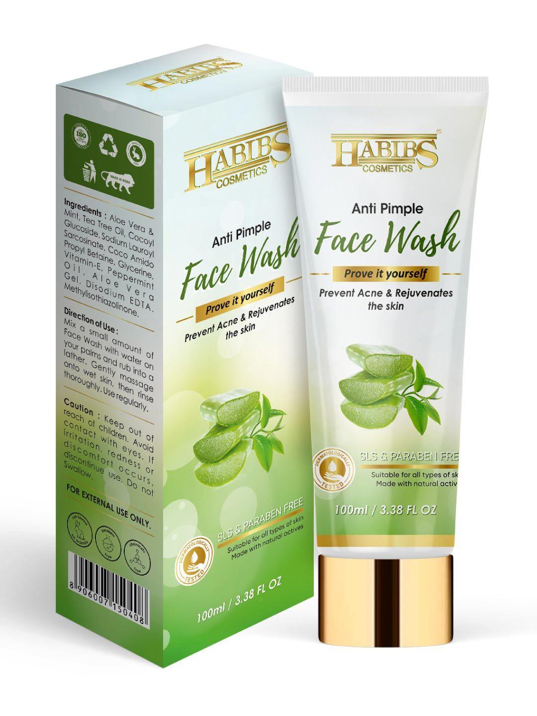 habibs prove it yourself anti pimple face wash - 100ml