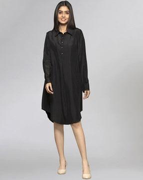 habutai silk a-line dress