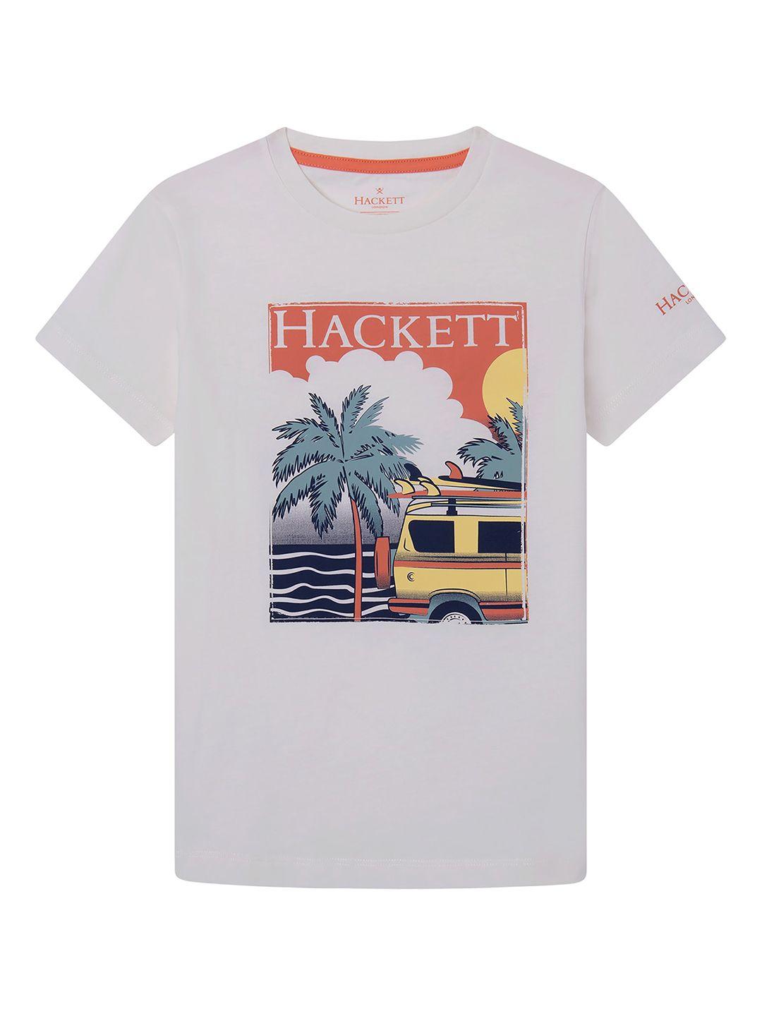 hackett london boys graphic printed slim fit t-shirt