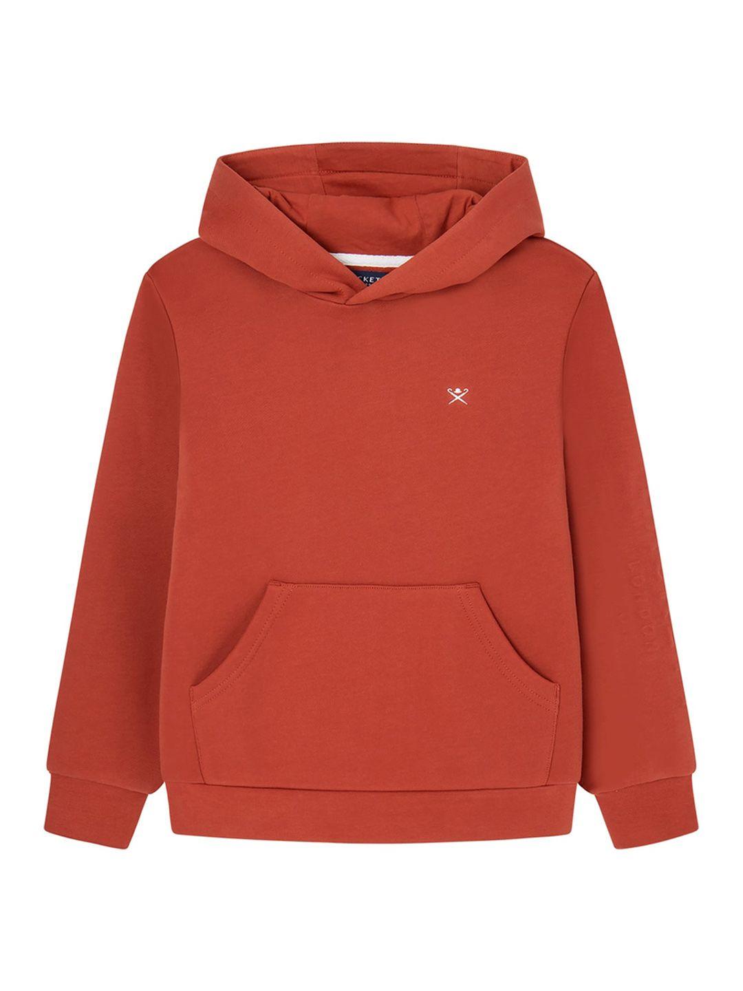 hackett london boys hooded pure cotton pullover