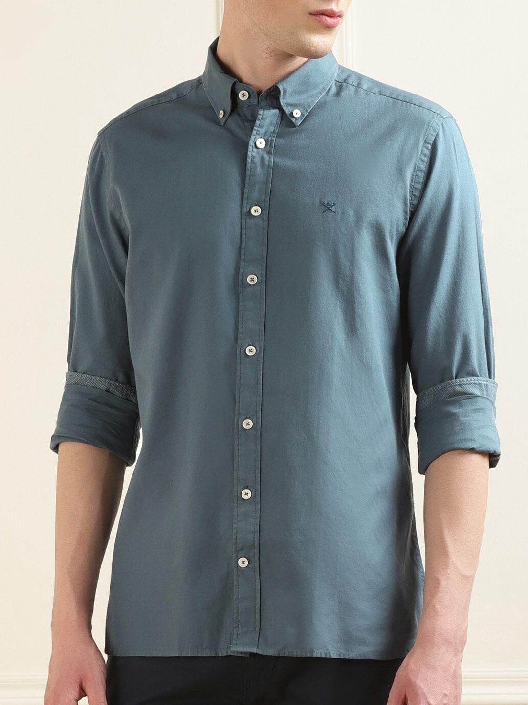 hackett london button-down pure cotton casual shirt