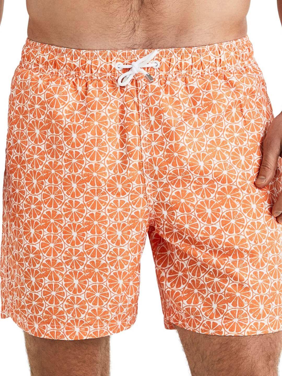 hackett london men white floral printed outdoor shorts