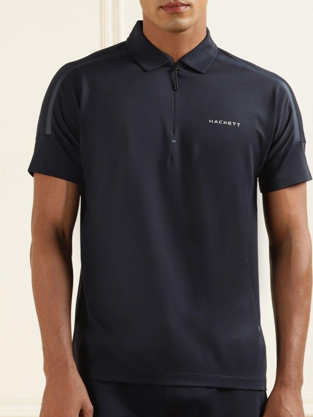 hackett london polo collar cotton t-shirt