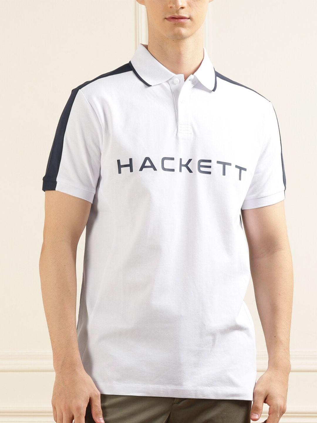 hackett london polo collar short sleeves cotton t-shirt