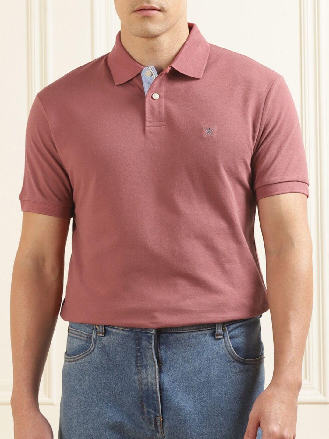 hackett london polo collar slim fit cotton t-shirt