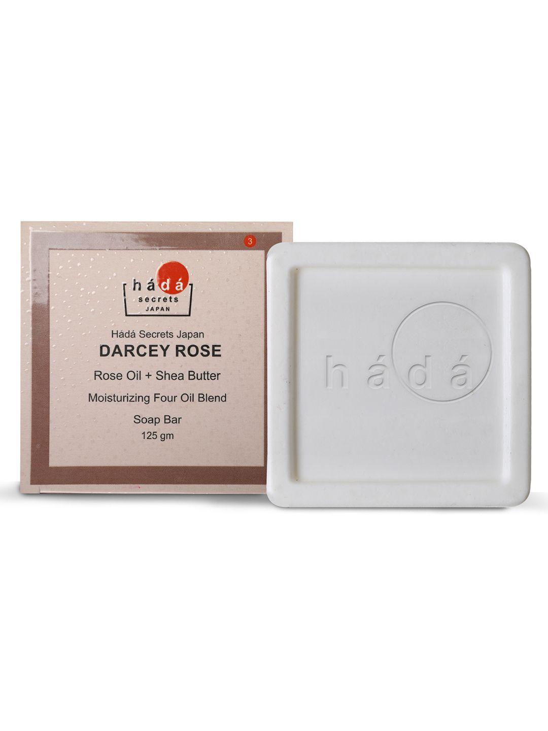 hada secrets japan darcey rose soapbar with rose oil - 125 g