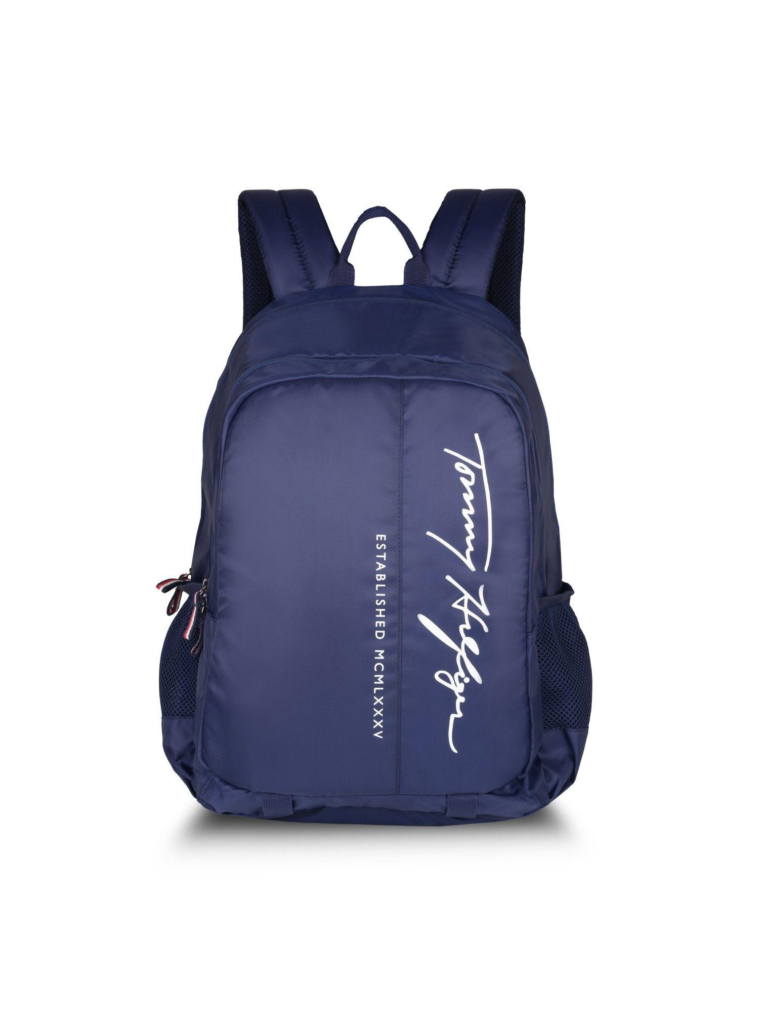 haiden laptop backpack printed navy blue 8903496179507