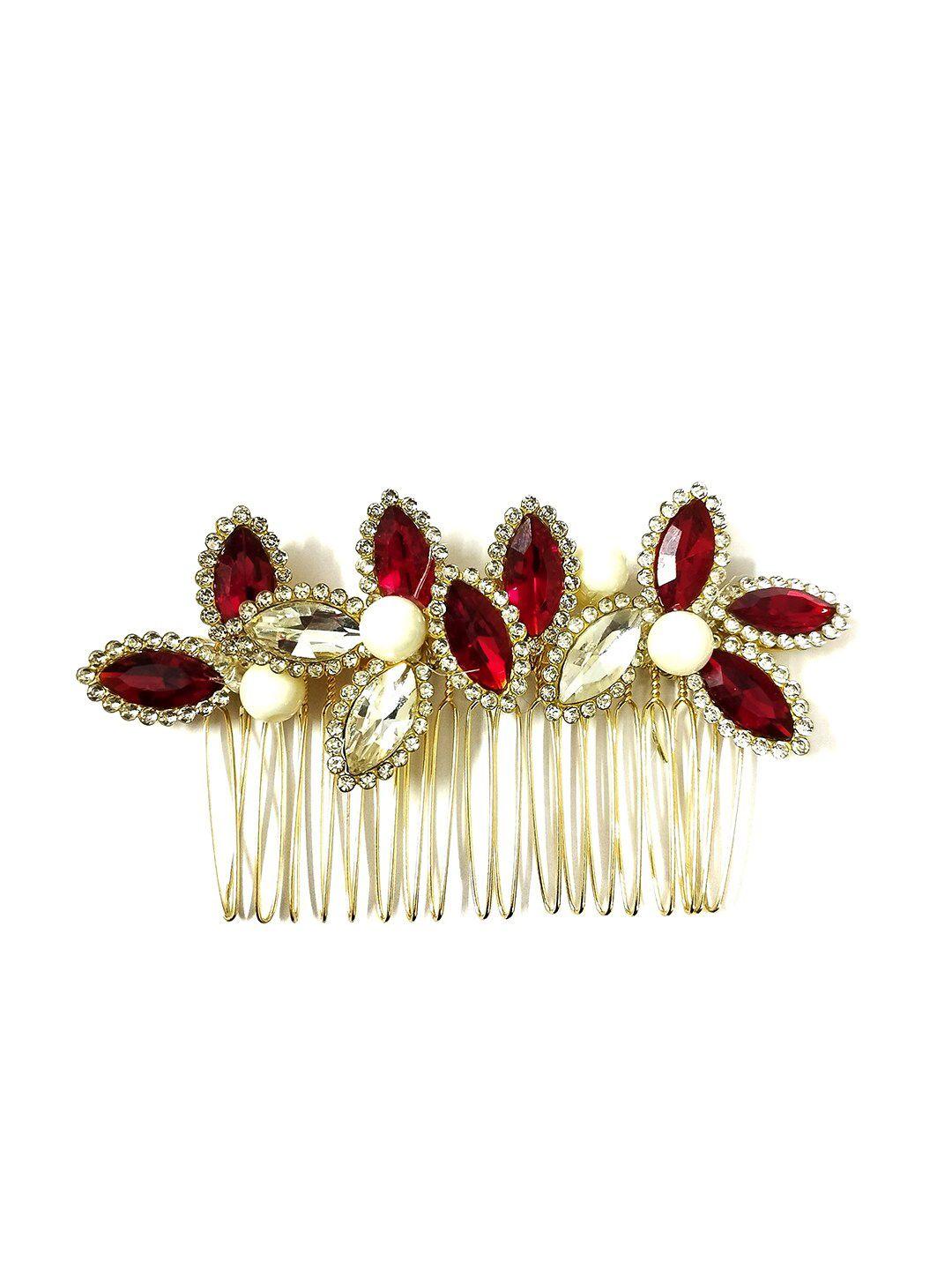 hair flare women beaded comb pin