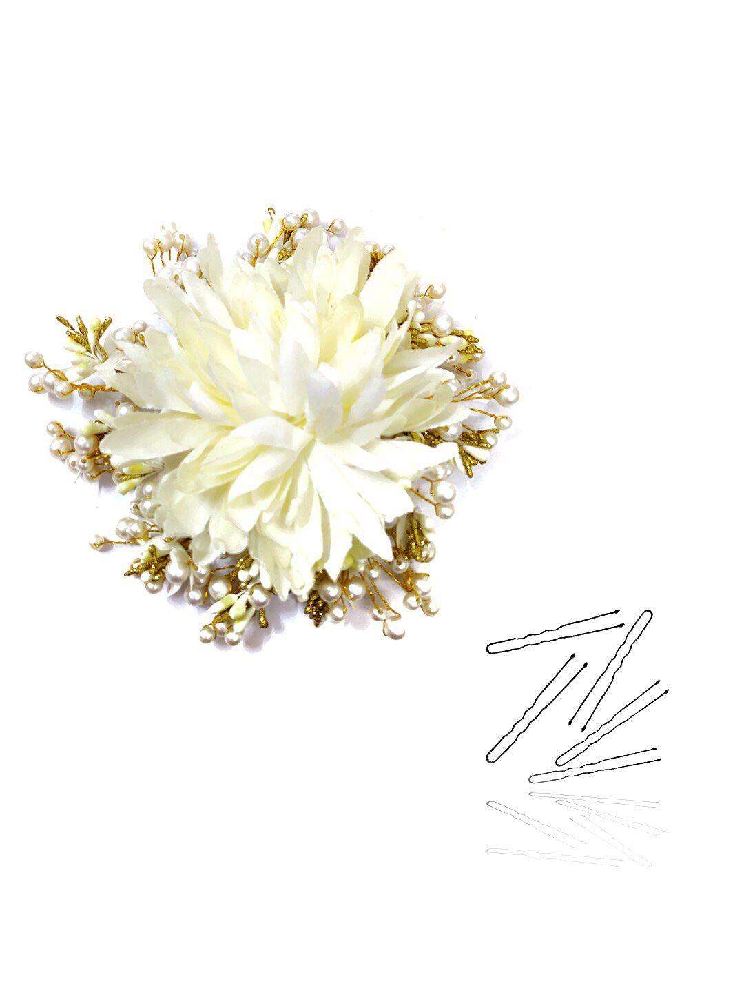 hair flare women embellished flower with u pins