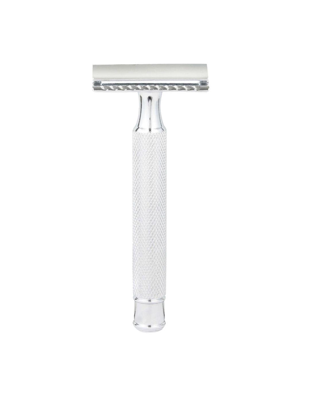 hajamat unisex scythe double edge stainless steel chrome finish closed comb shaving razor