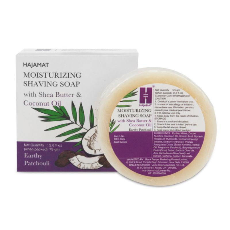 hajamat moisturizing shaving soap with shea butter - earthy patchouli(1 pieces)