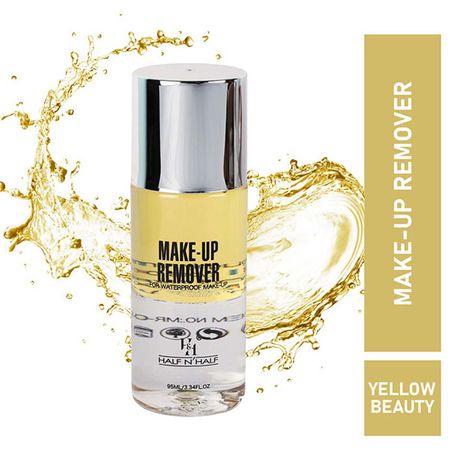 half n half make-up remover for waterproof make-up, yellow beauty (95ml)
