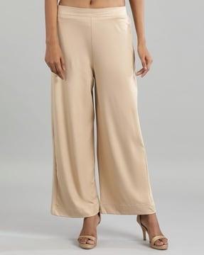 half elasticated waist palazzo