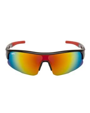 half-frame mirrored shield sunglasses-mg 9185/s c2 7519