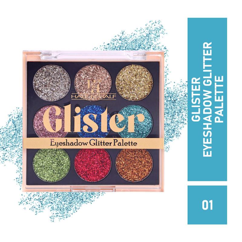 half n half glister eyeshadow glitter shimmer palette