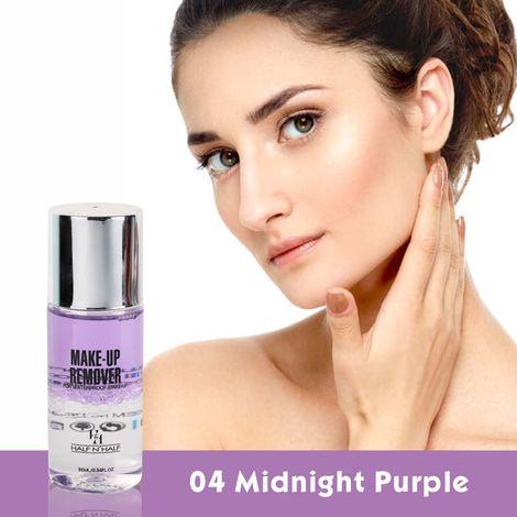 half n half make-up remover for waterproof make-up, midnight purple (95ml)
