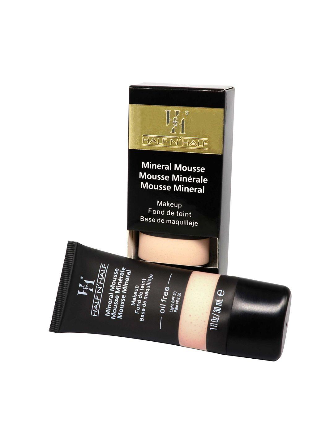 half n half mineral mousse oil free foundation light spf-20 - ivory