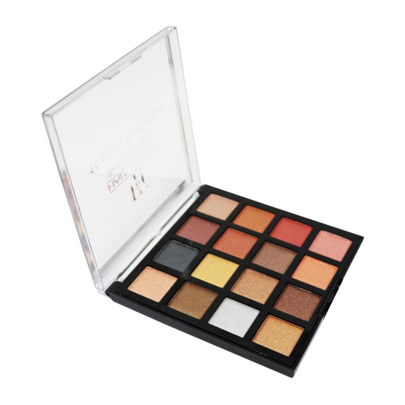 half n half professional makeup kit, 16 colors eyeshadow palette - multicolor 02