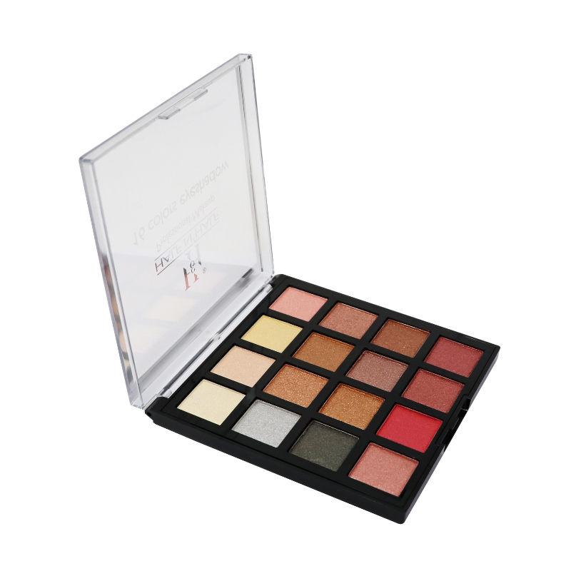 half n half professional makeup kit, 16 colors eyeshadow palette - multicolor 03