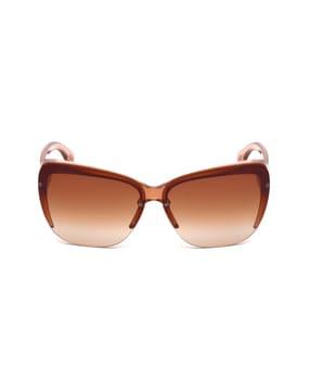half-rim cat-eye sunglasses