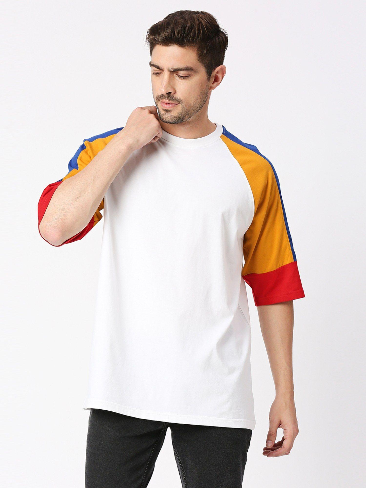 half sleeves round neck over-sized t-shirt