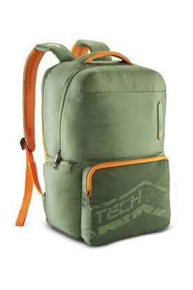 hall polyester unisex laptop backpack - green
