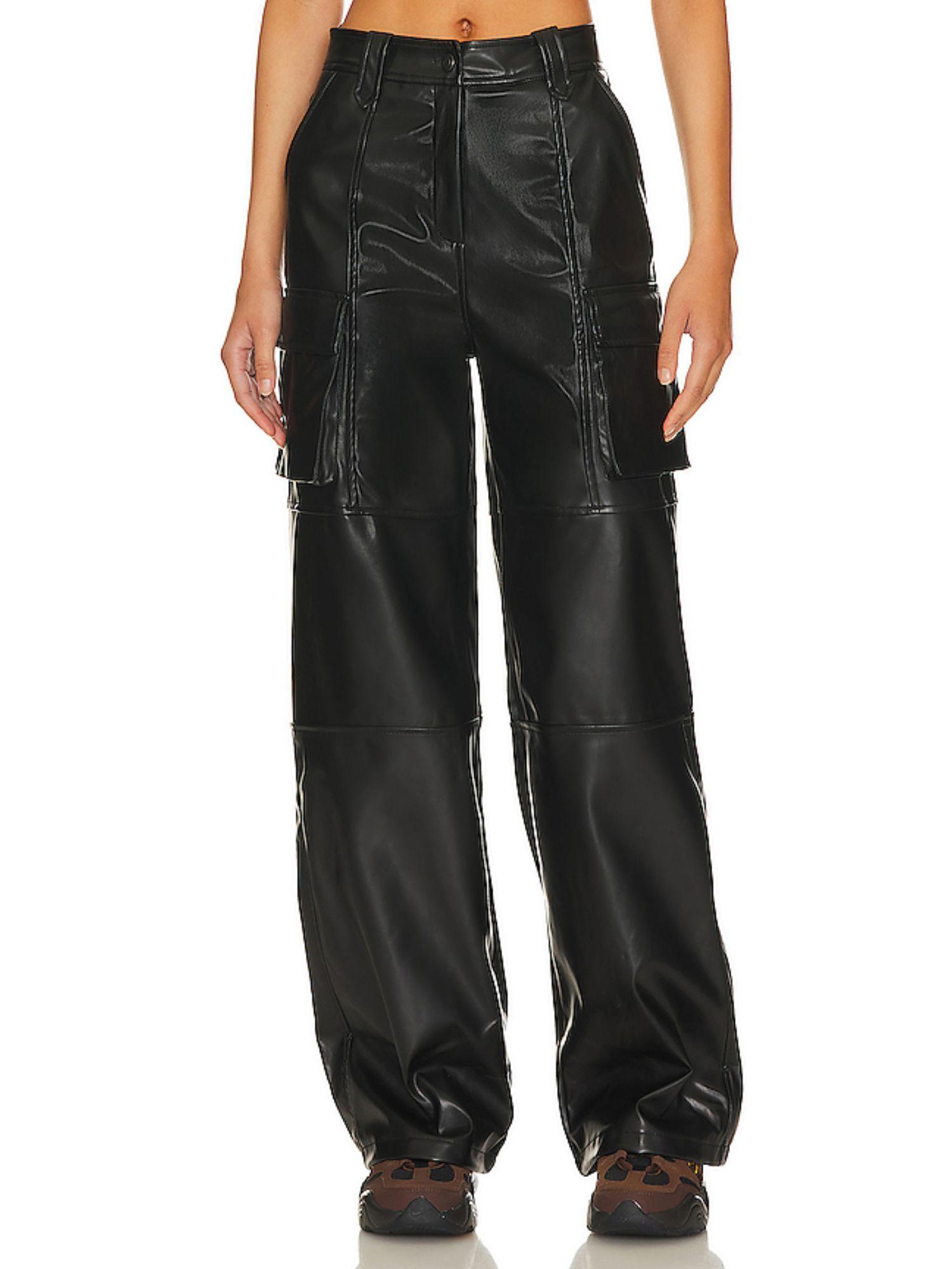 halley faux leather pant