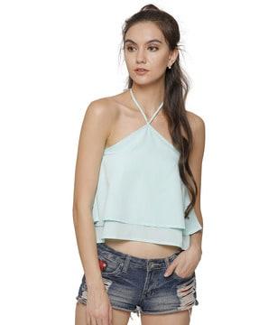 halter neck crop top