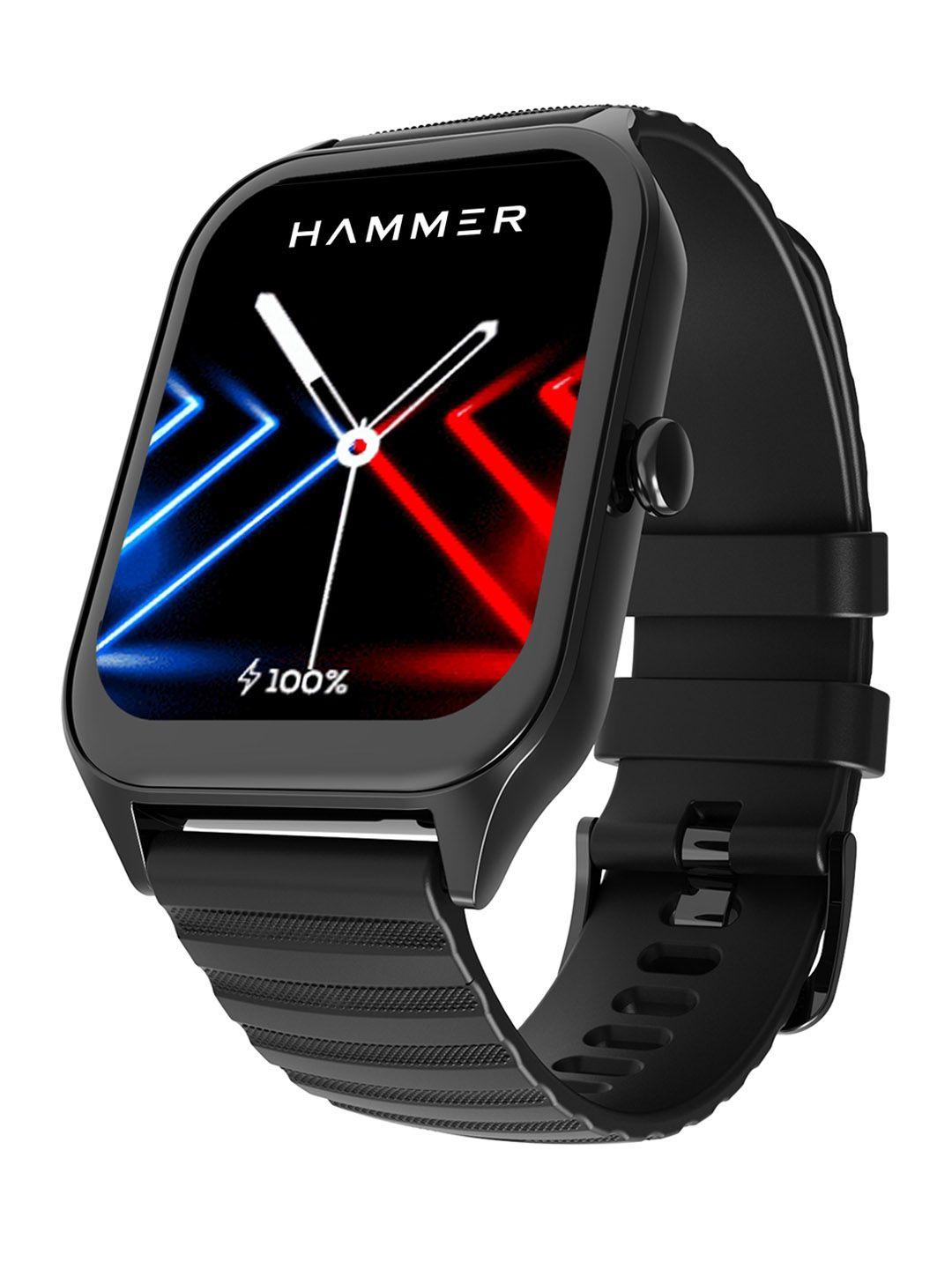 hammer stroke 1.96" tft display calling smart watch with strong metallic body smart watch