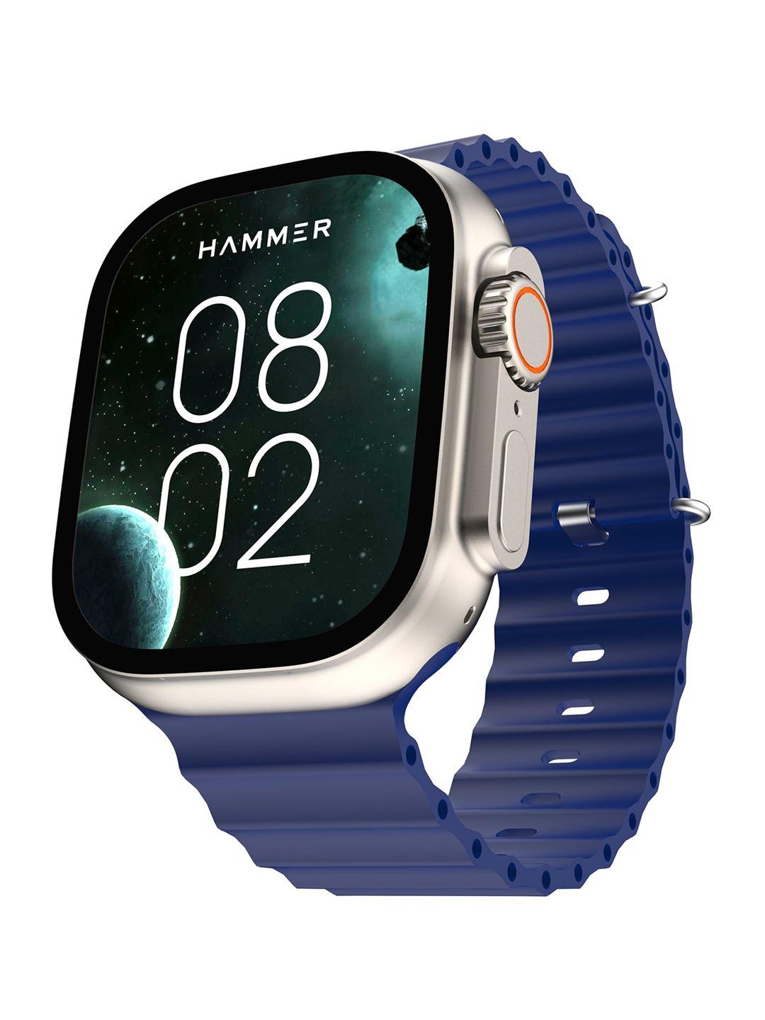hammer active 2.0 1.95 inch always on display bluetooth calling rotating crown smart watch
