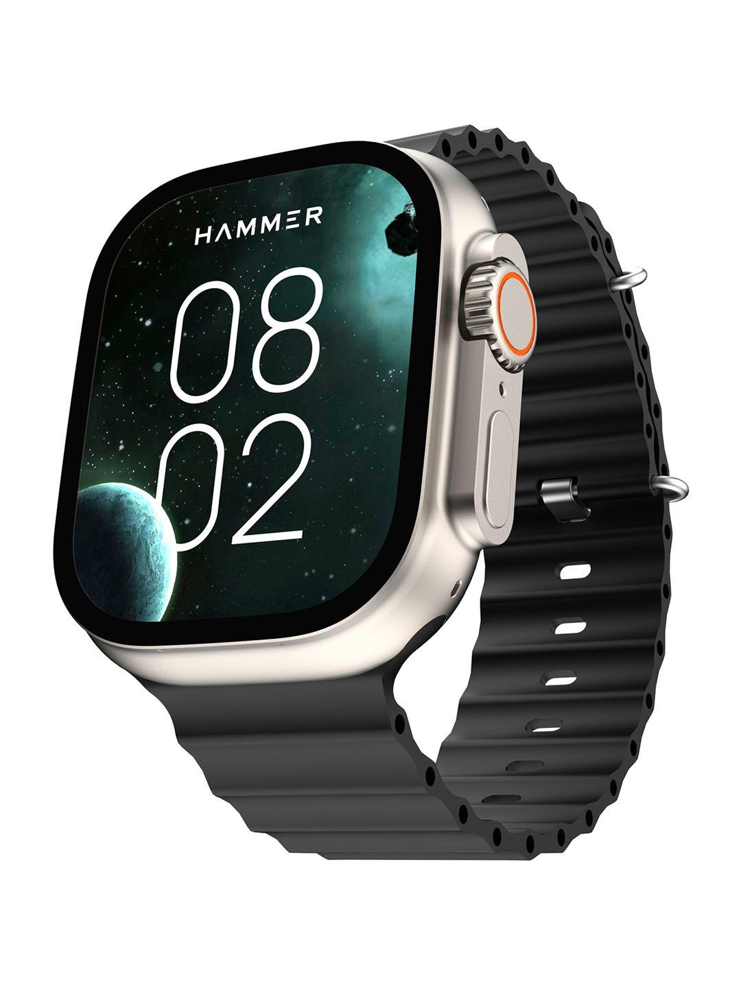 hammer active 2.0 1.95 inch always on display bluetooth calling rotating crown smart watch
