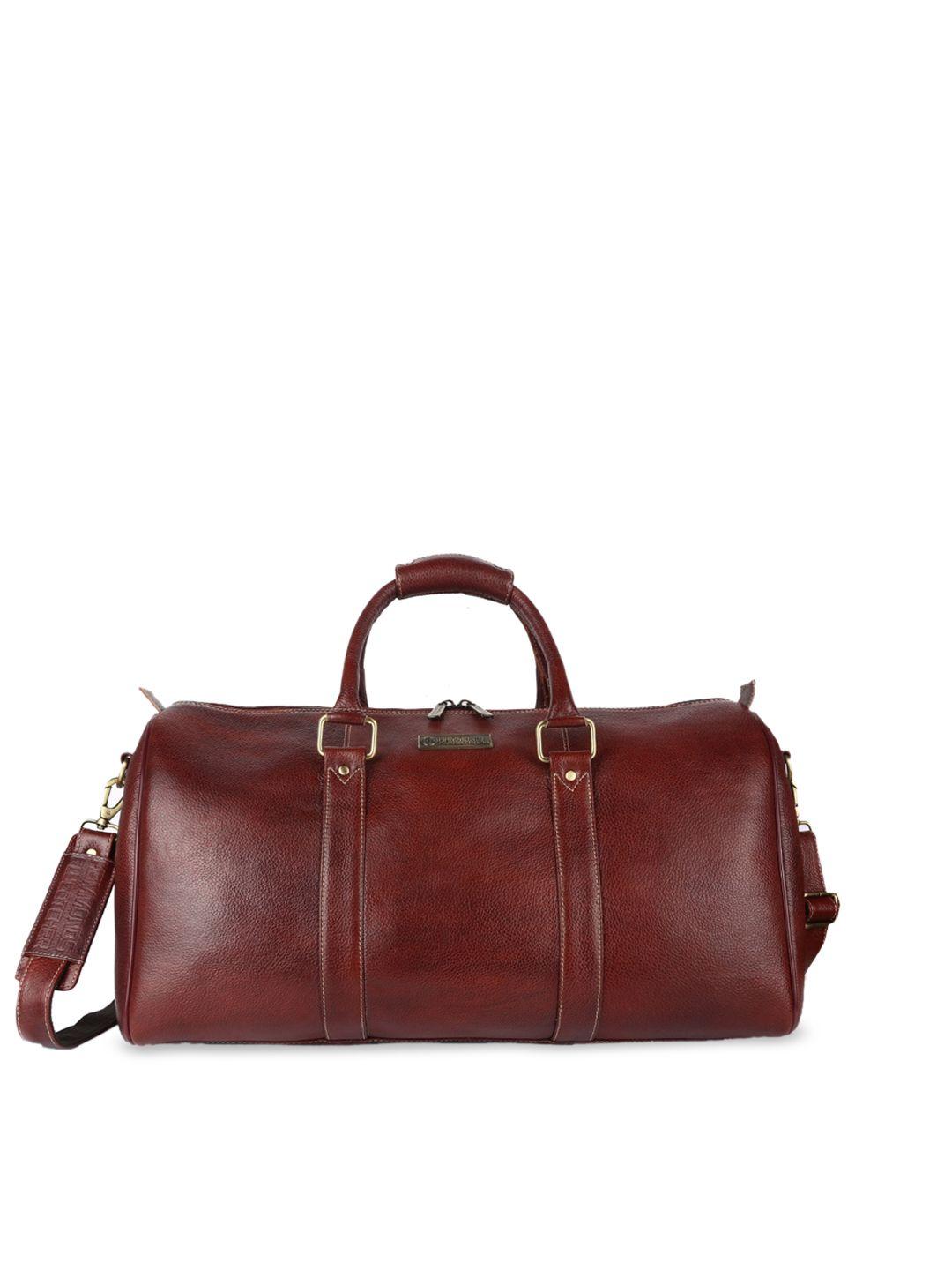 hammonds flycatcher brown textured duffel bag