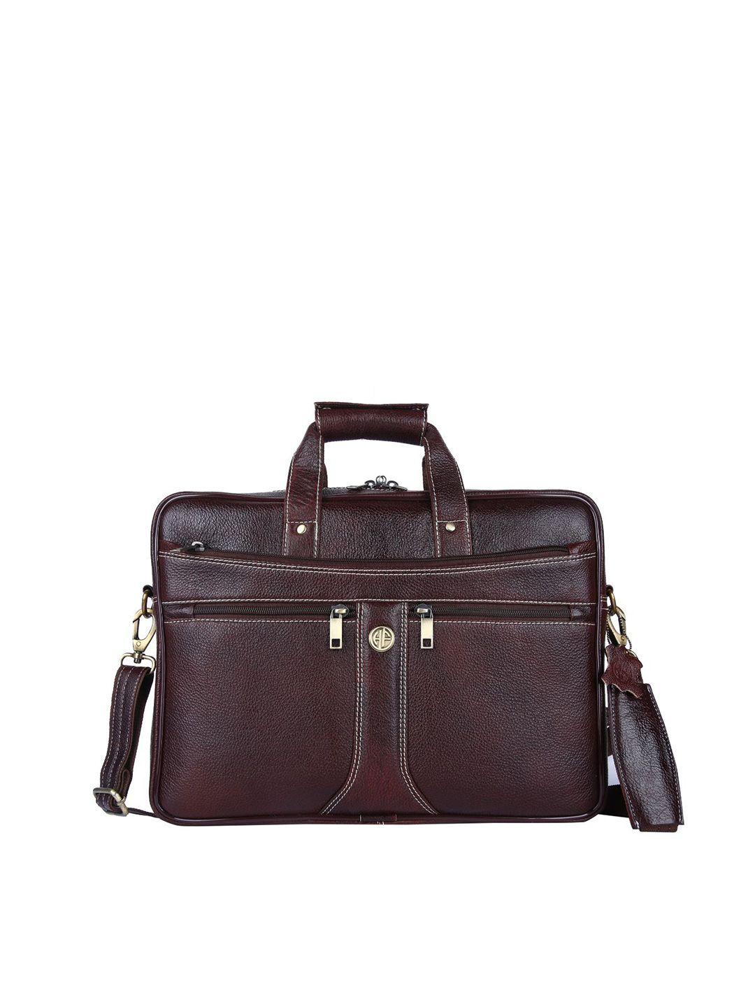 hammonds flycatcher men brown leather laptop bag