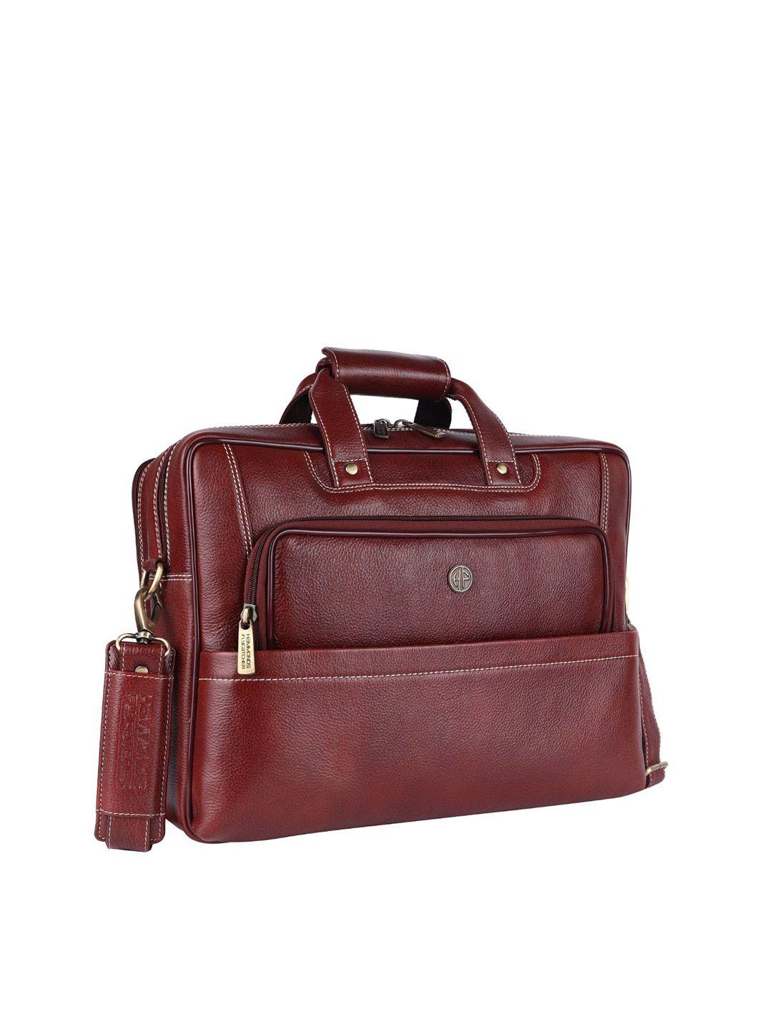 hammonds flycatcher men brown leather laptop bag