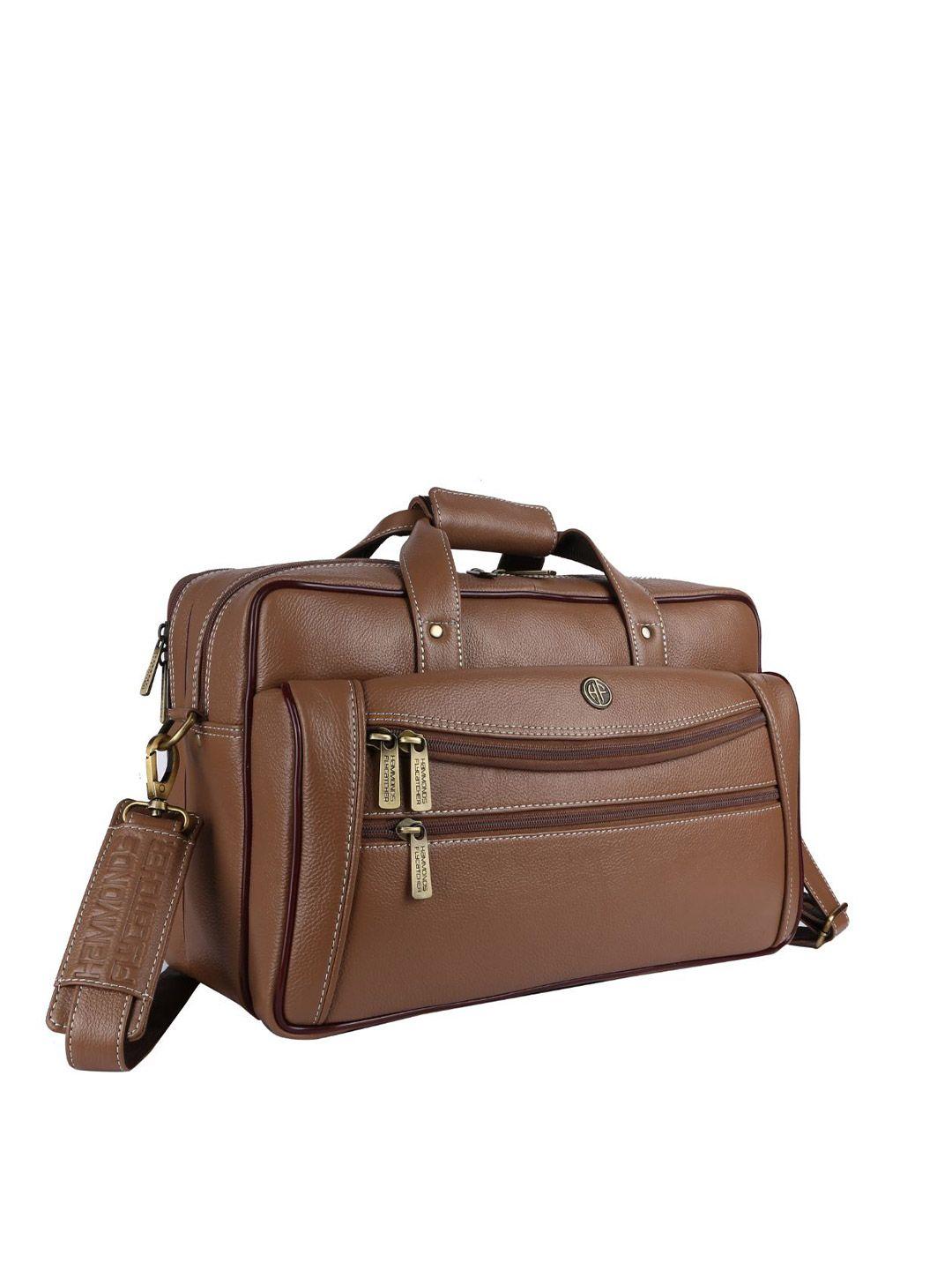 hammonds flycatcher men brown leather laptop bag