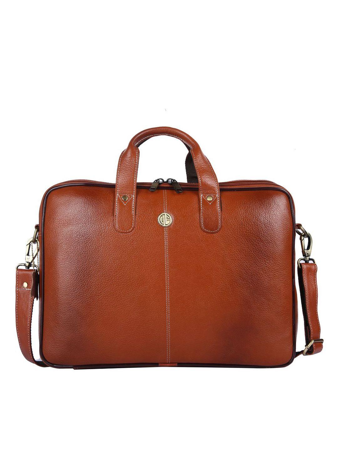 hammonds flycatcher men brown leather laptop bag