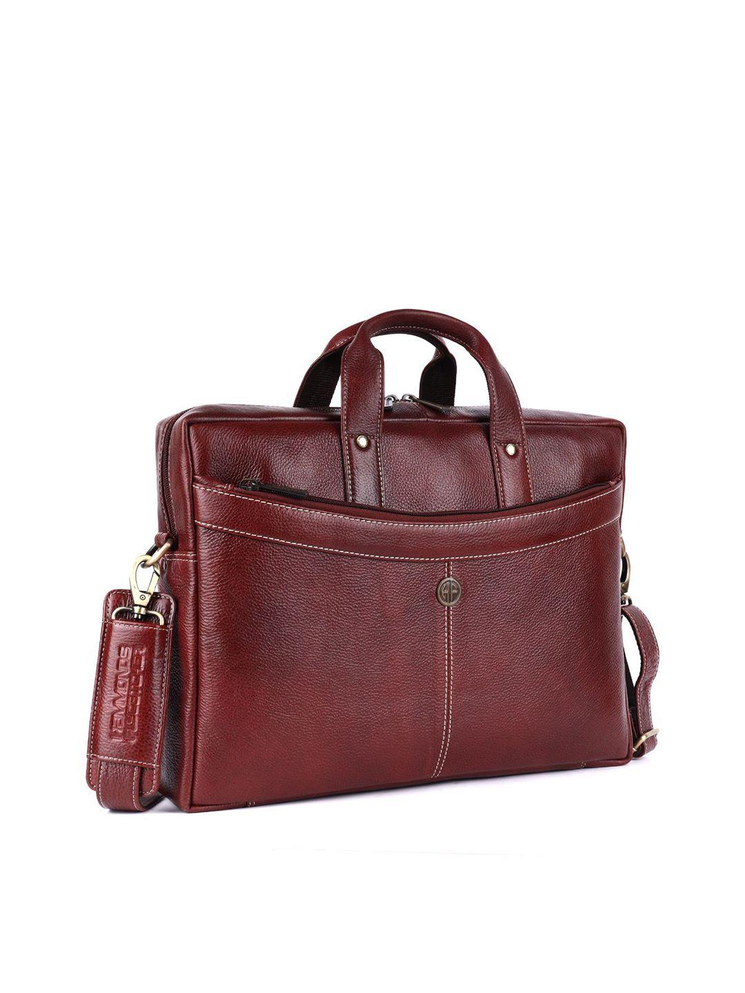 hammonds flycatcher men brown leather laptop bag