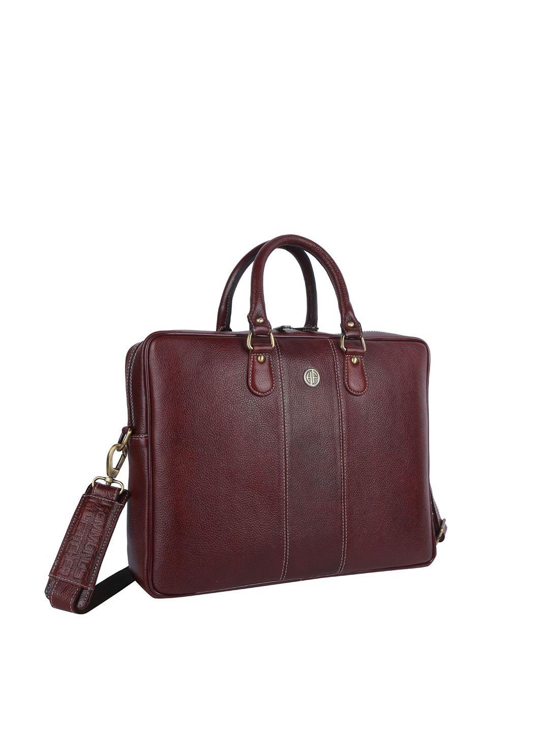 hammonds flycatcher men brown leather laptop bag