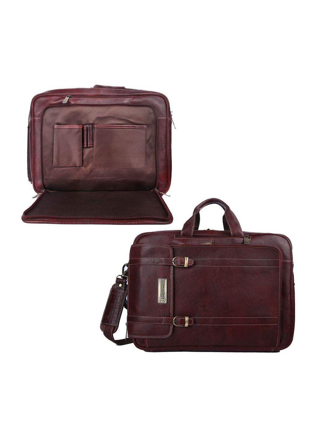 hammonds flycatcher men brown leather laptop bag